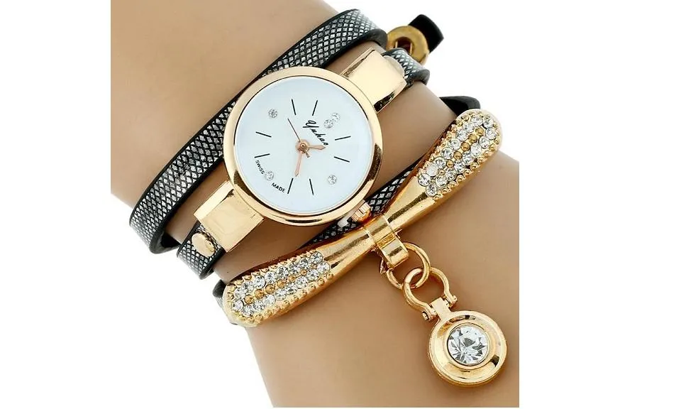 Casual PU Leather Ladies Watch