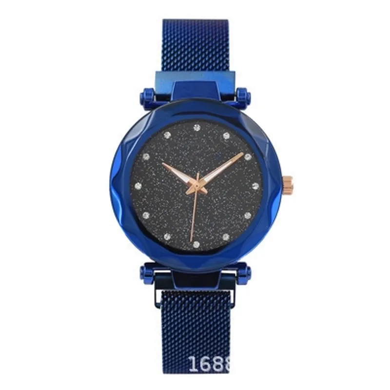 Casual Streetwear Round Suction Buckle Quartz Women's Watches