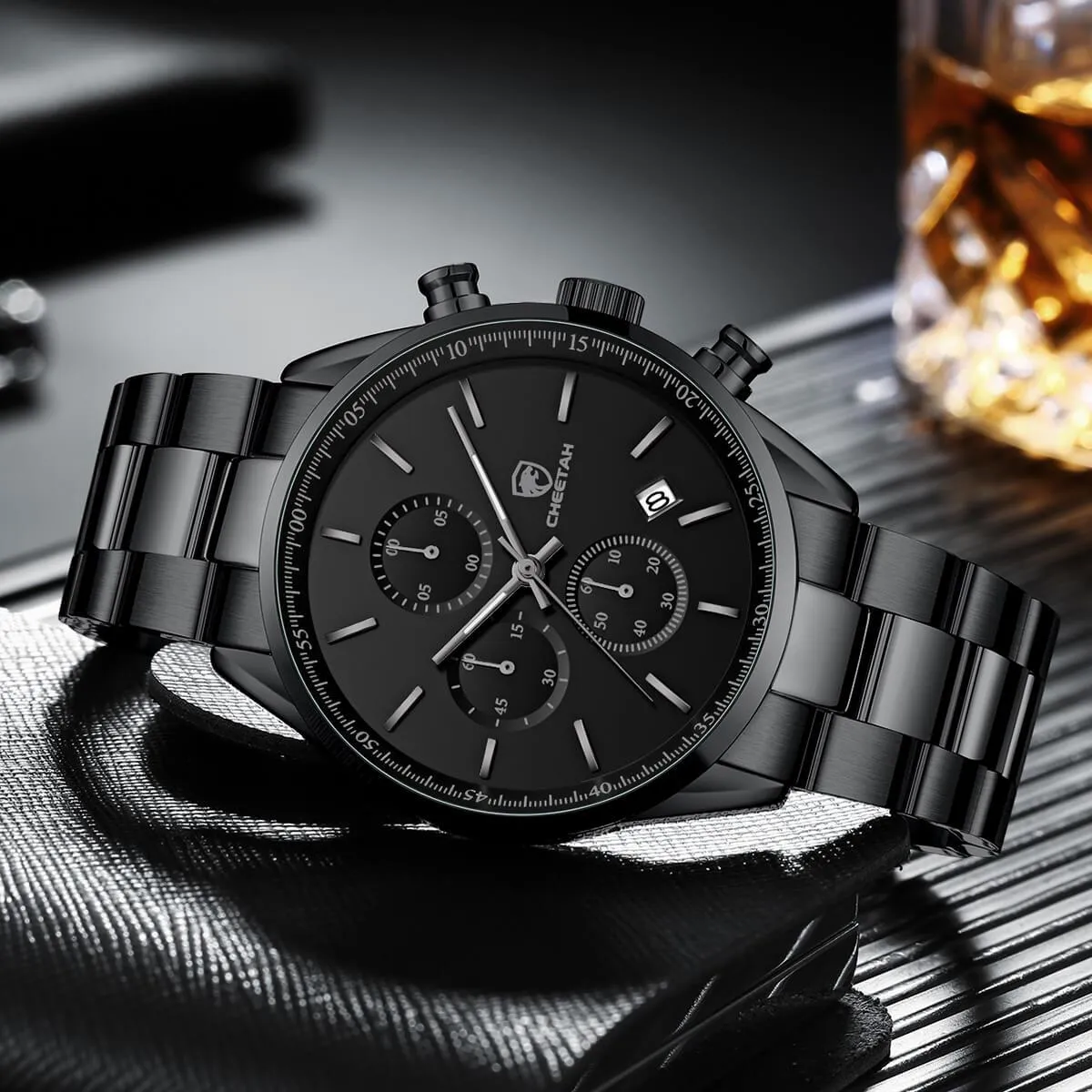 CHEETAH CH1607 BIZET S1 - Men's Black Stainless Steel Dress Watch