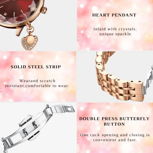 Classic Women Cute Fancy Bling Prismatic Diamond Watch