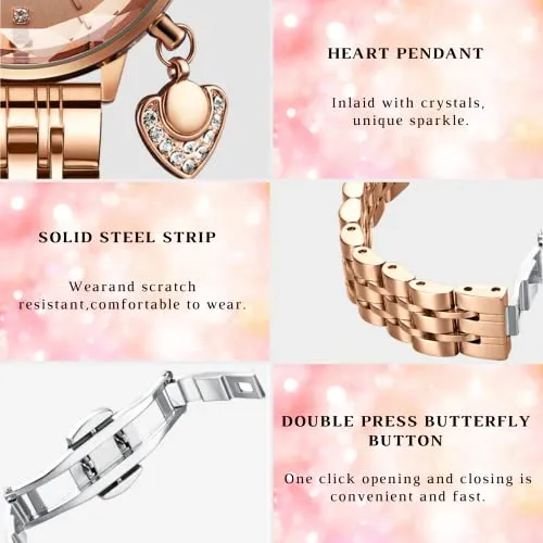 Classic Women Cute Fancy Bling Prismatic Diamond Watch
