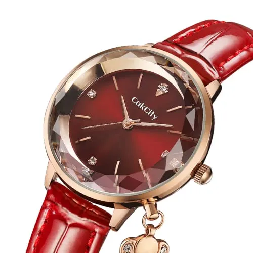 Classic Women Cute Fancy Bling Prismatic Diamond Watch