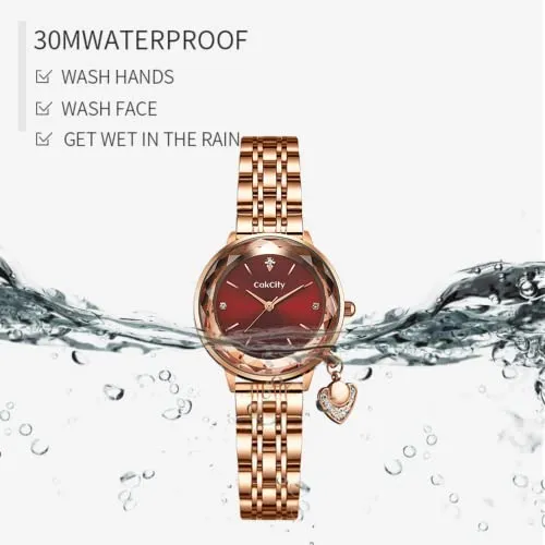 Classic Women Cute Fancy Bling Prismatic Diamond Watch
