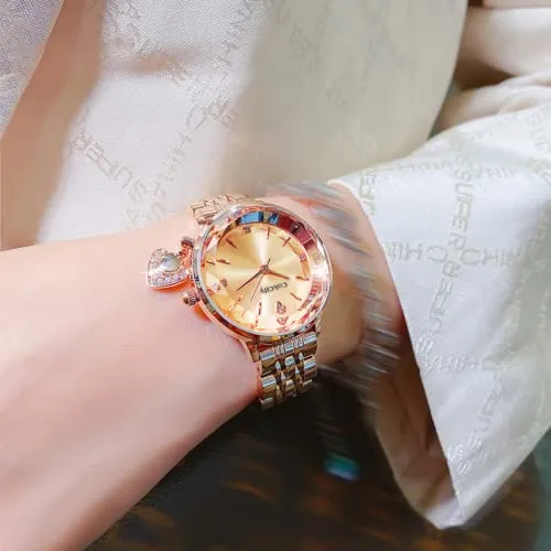 Classic Women Cute Fancy Bling Prismatic Diamond Watch
