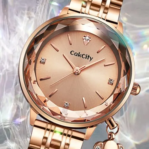 Classic Women Cute Fancy Bling Prismatic Diamond Watch