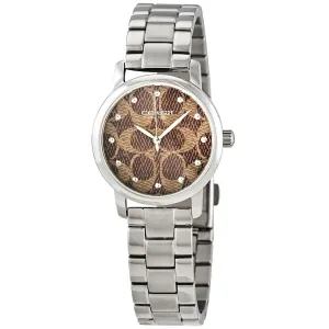 Coach Classic Logo Quartz Brown Dial Ladies Watch 14000058