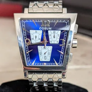 CORUM Trapeze Chronograph Watch 196.404.20 Swiss Made Wristwatch