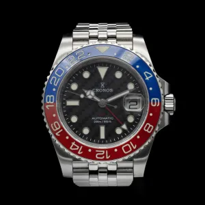Cronos - GMT Stainless Steel 'Pepsi'