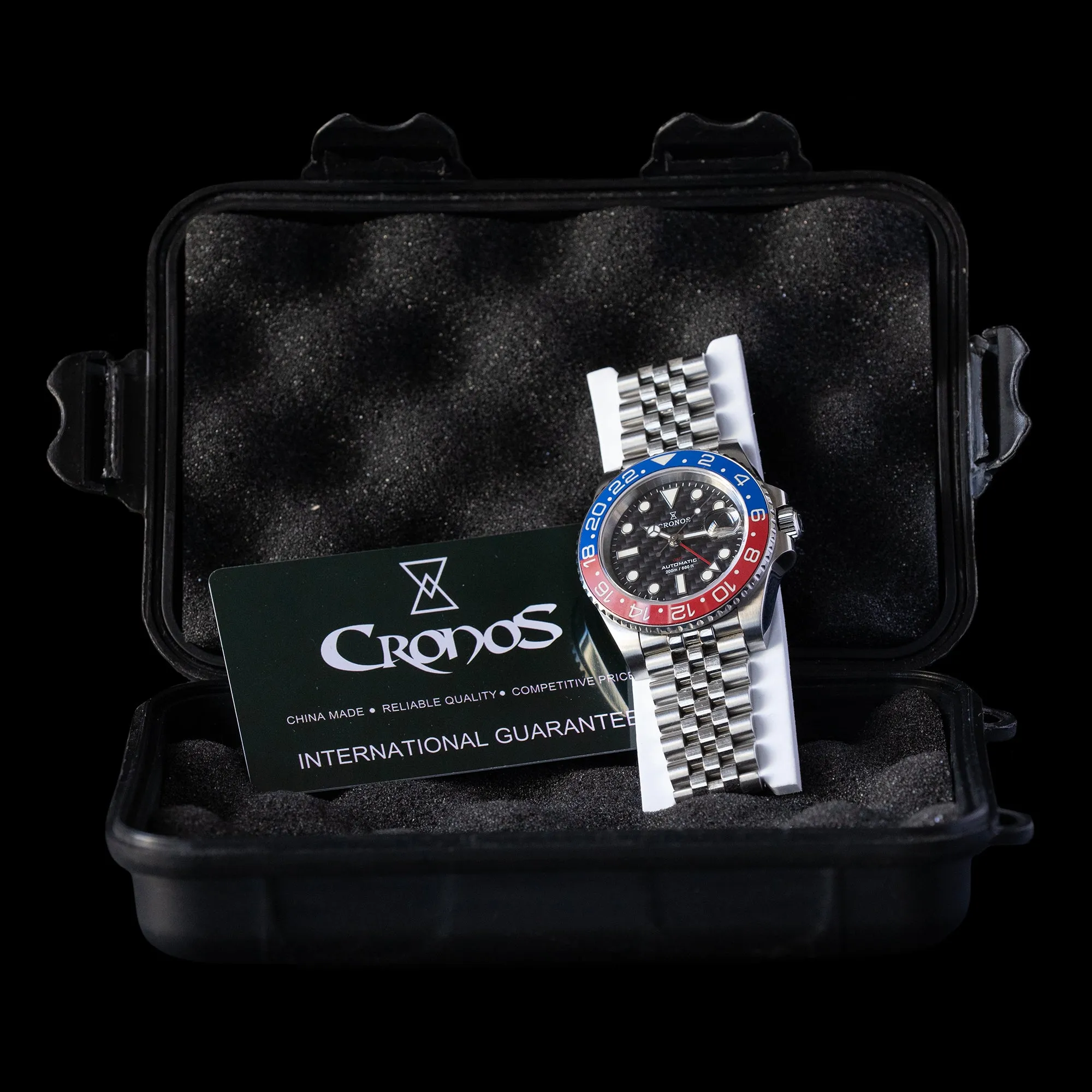 Cronos - GMT Stainless Steel 'Pepsi'