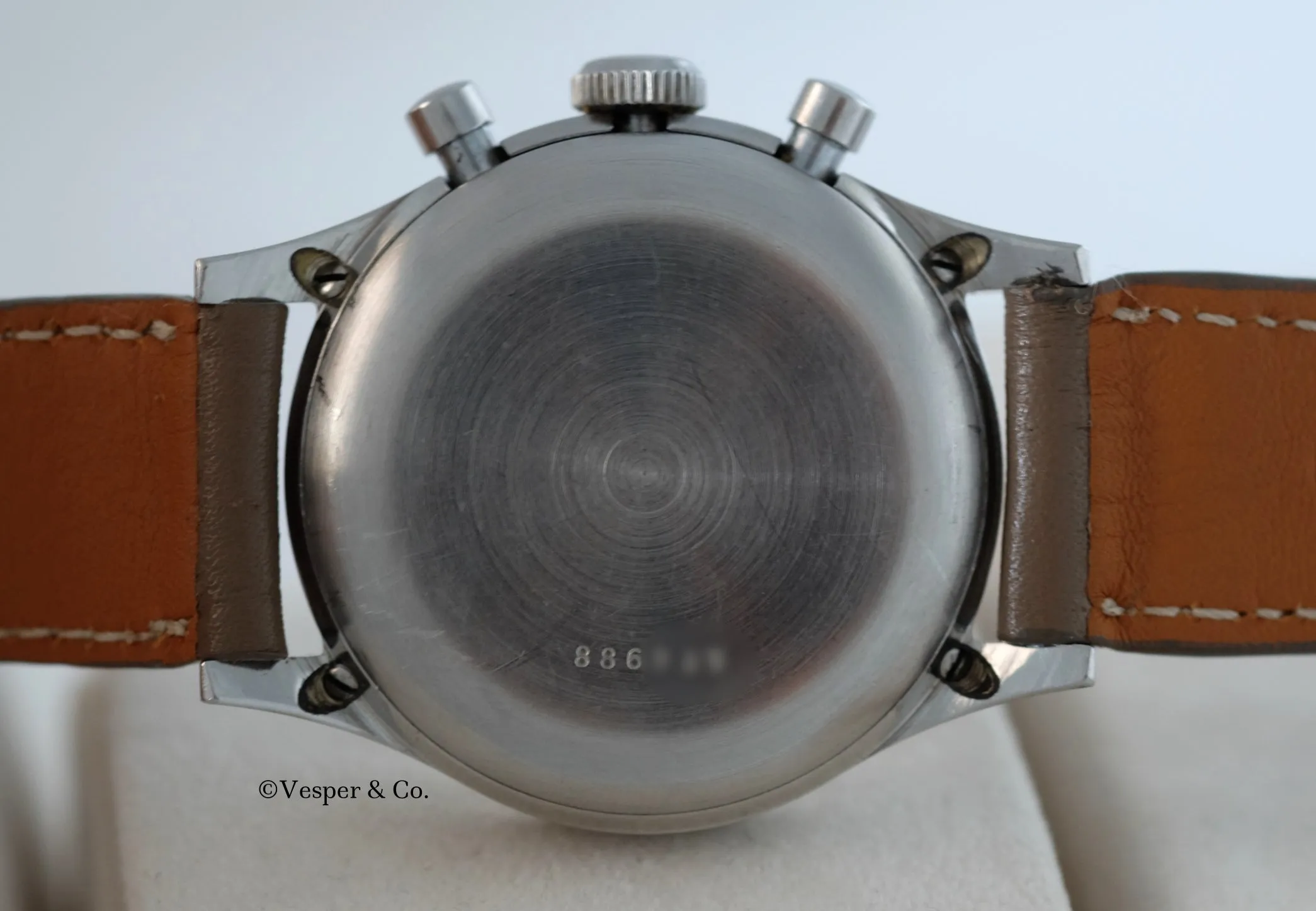Croton Clamshell Chronograph with Tachometer and Telemeter Scales