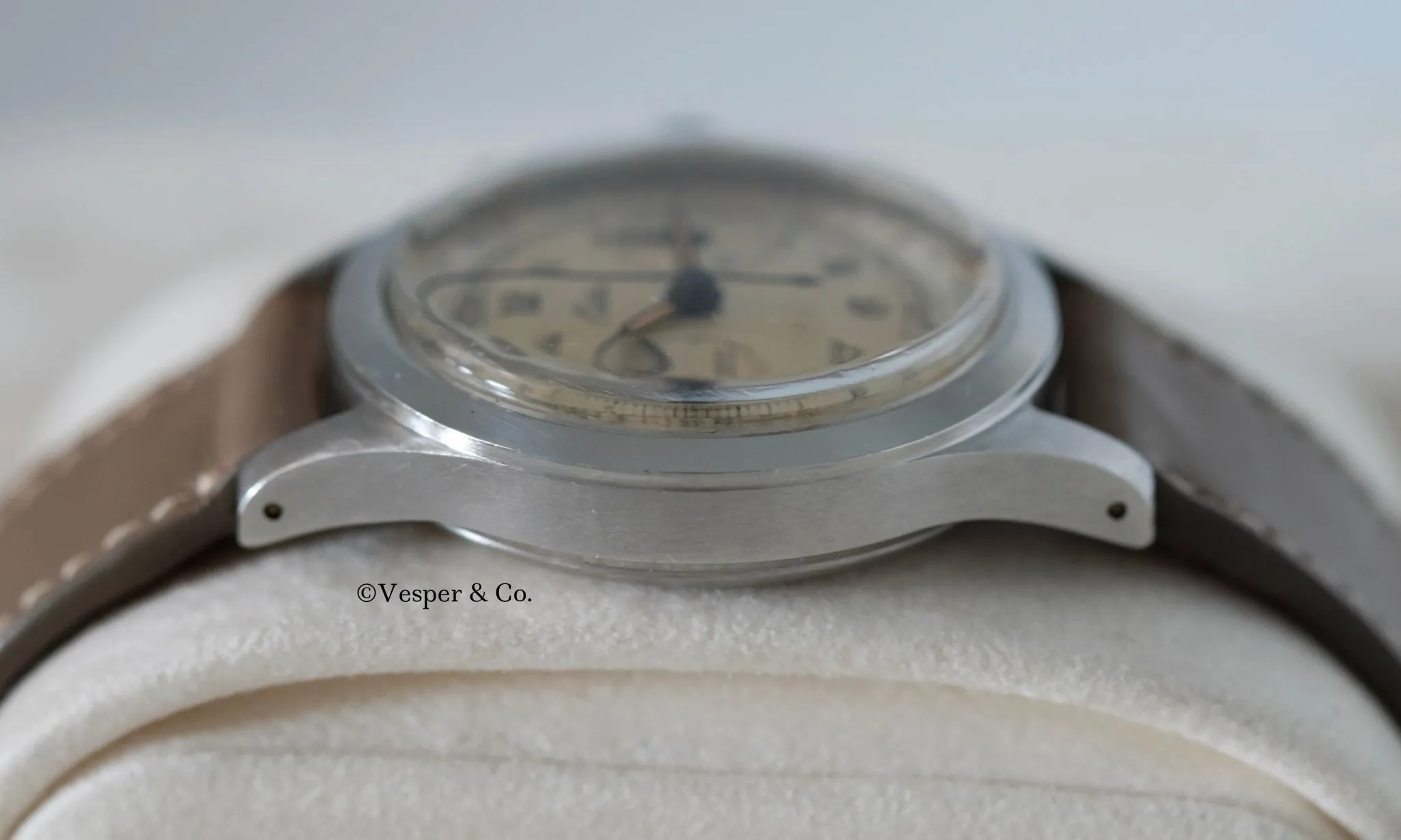 Croton Clamshell Chronograph with Tachometer and Telemeter Scales
