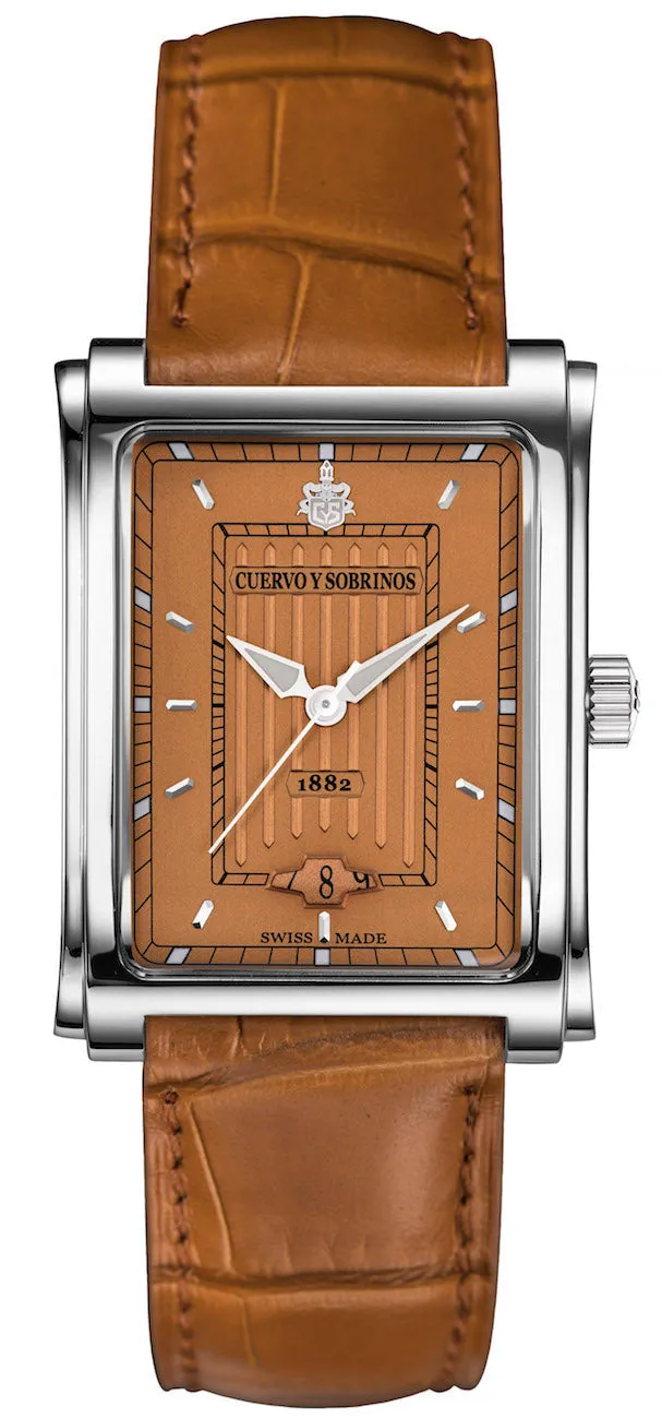 Cuervo y Sobrinos Watch Prominente Caramelo