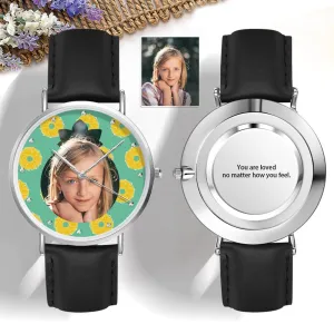 Custom Photo Watch Pineapple Watch Cute Fruit Watch Gift for Her