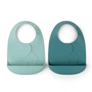 Done by Deer Silicone Elphee Bib 2 Pack