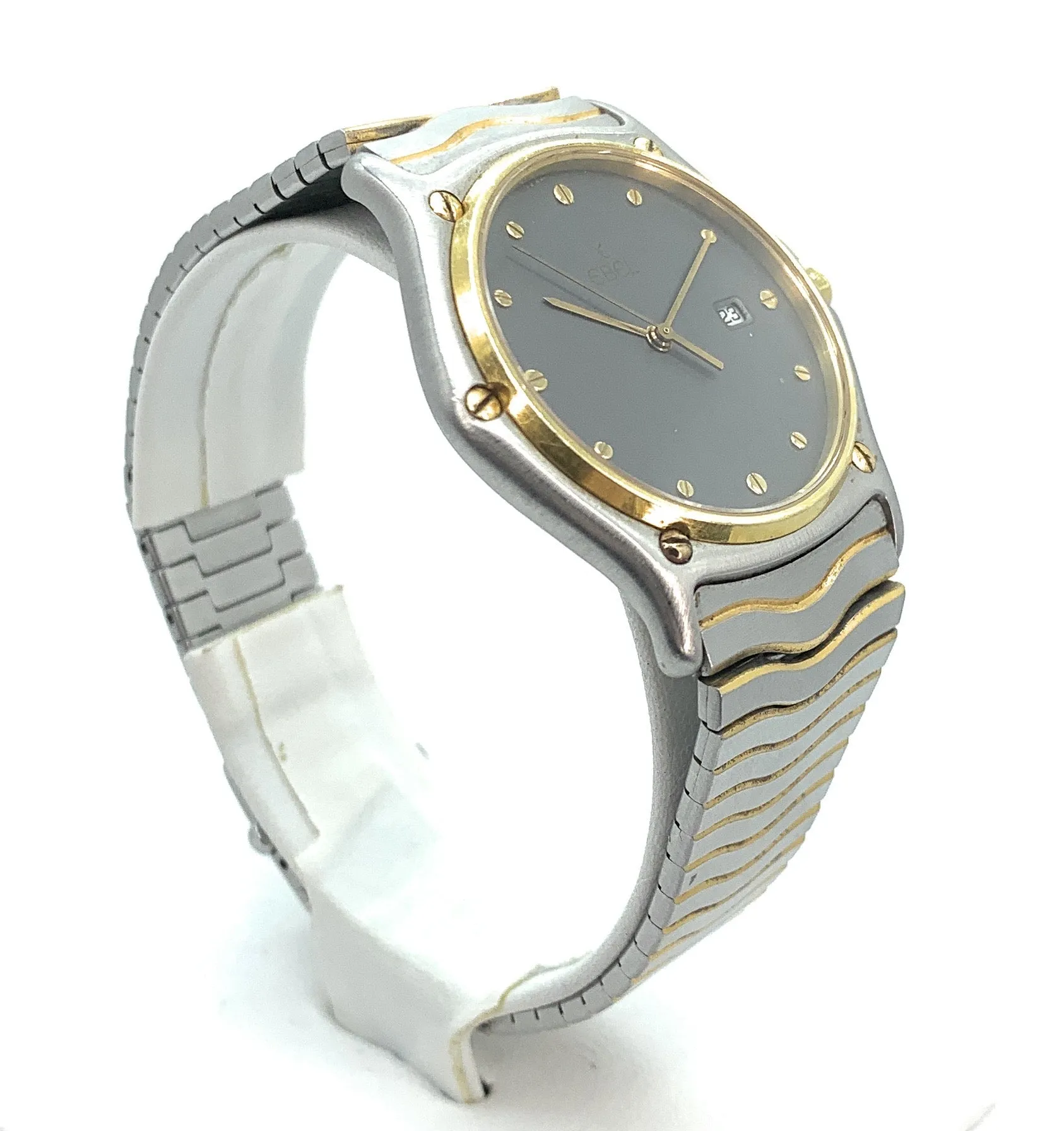 Ebel Sport Classic 183903 Stainless Steel 18k Gold 37mm Date Watch