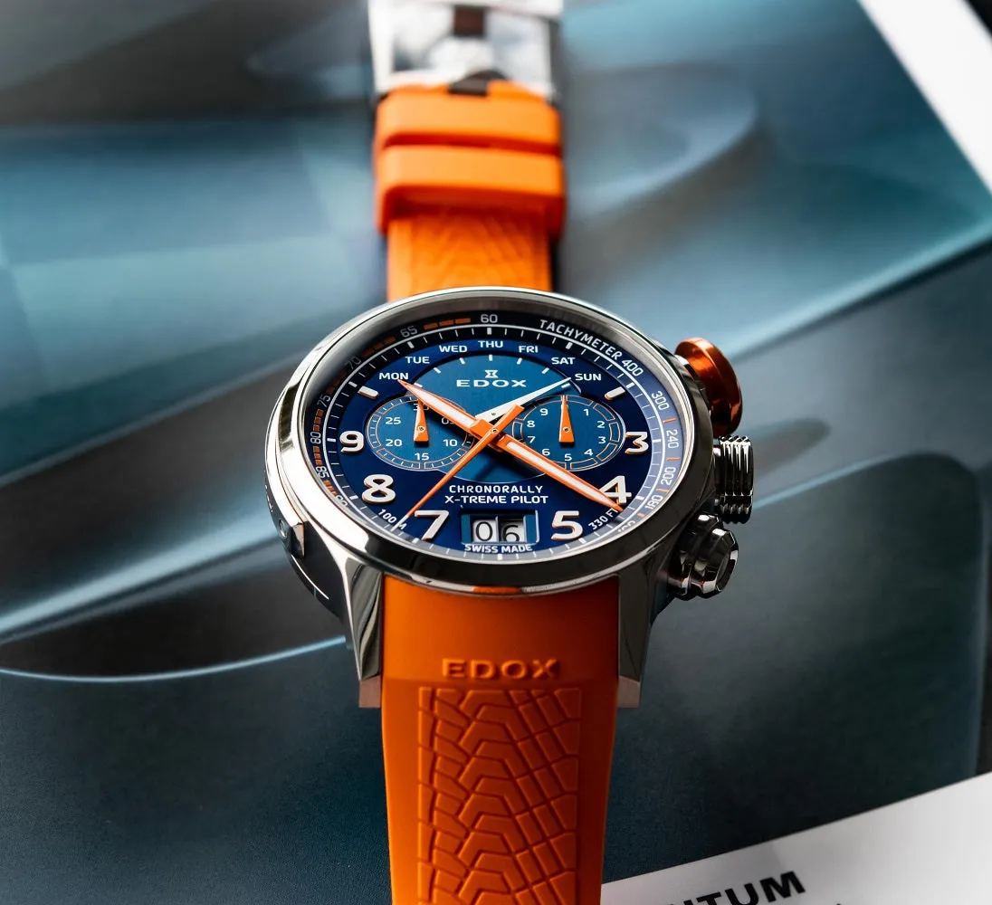 Edox Chronorally Quartz Chronograph Titanium