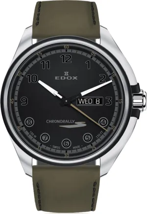 Edox Watch Chronorally S Day Date Quartz