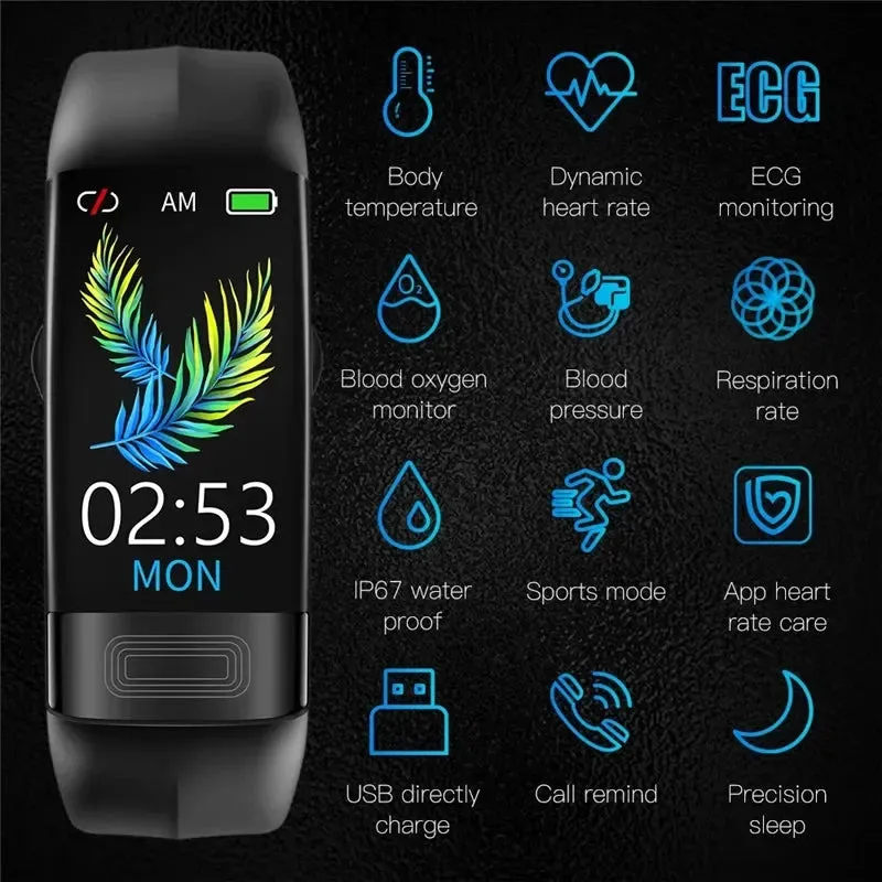 Ekg Smart Watch 2023 Blood Pressure Medication Waterproof Ecg Smart Watches