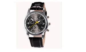 Fashion Crocodile Faux Leather Mens Analog Watch Wrist Watch