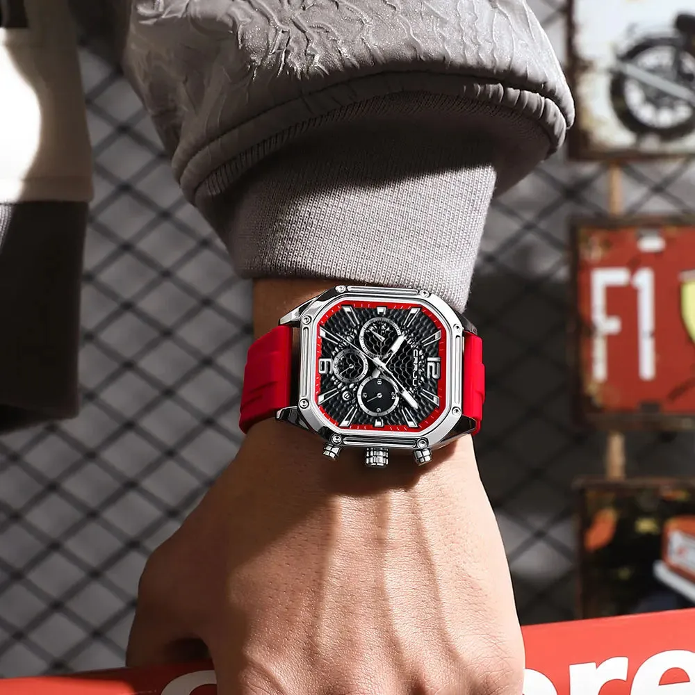 Fashion Sports Watches with Large Dials, Unique Quartz Wristwatches with Chronograph, Auto Date