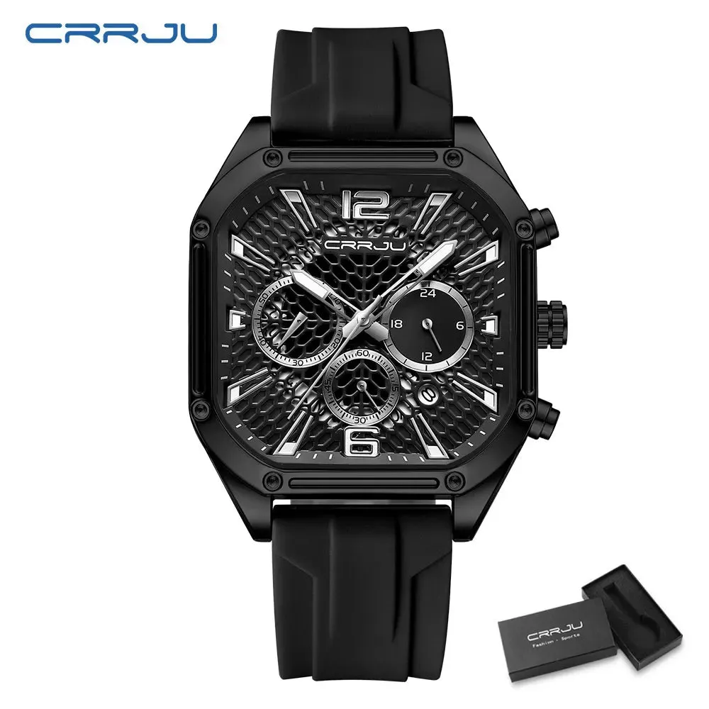 Fashion Sports Watches with Large Dials, Unique Quartz Wristwatches with Chronograph, Auto Date
