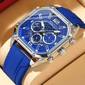 Fashion Sports Watches with Large Dials, Unique Quartz Wristwatches with Chronograph, Auto Date