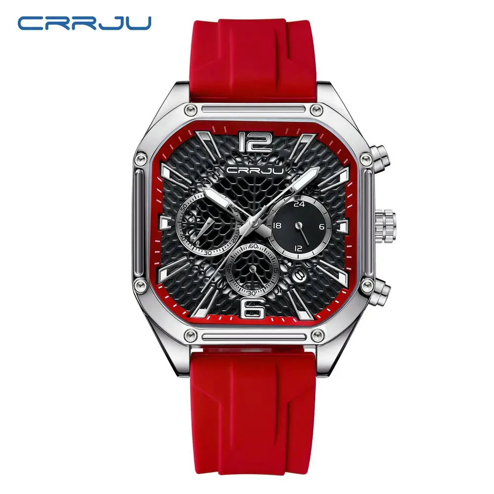 Fashion Sports Watches with Large Dials, Unique Quartz Wristwatches with Chronograph, Auto Date