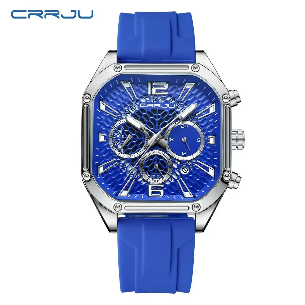 Fashion Sports Watches with Large Dials, Unique Quartz Wristwatches with Chronograph, Auto Date