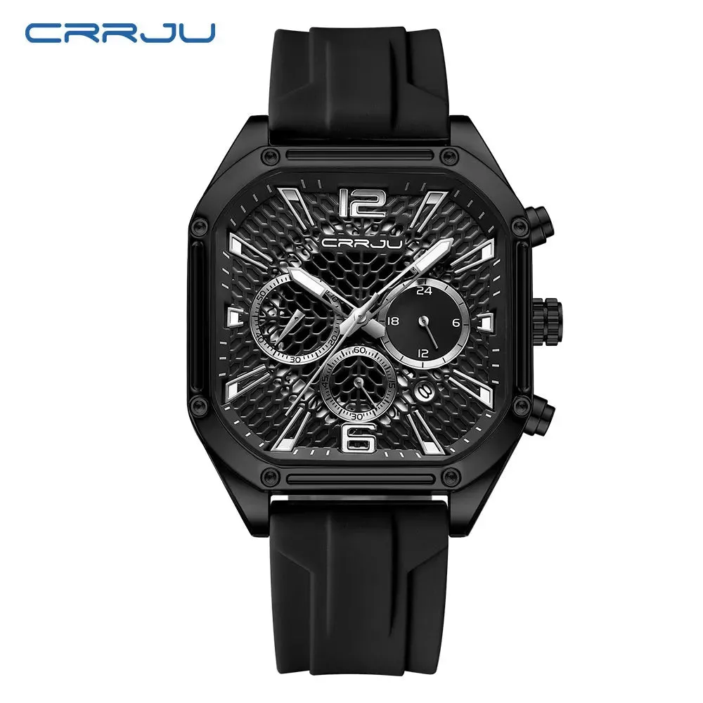 Fashion Sports Watches with Large Dials, Unique Quartz Wristwatches with Chronograph, Auto Date