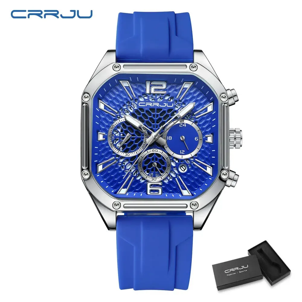 Fashion Sports Watches with Large Dials, Unique Quartz Wristwatches with Chronograph, Auto Date