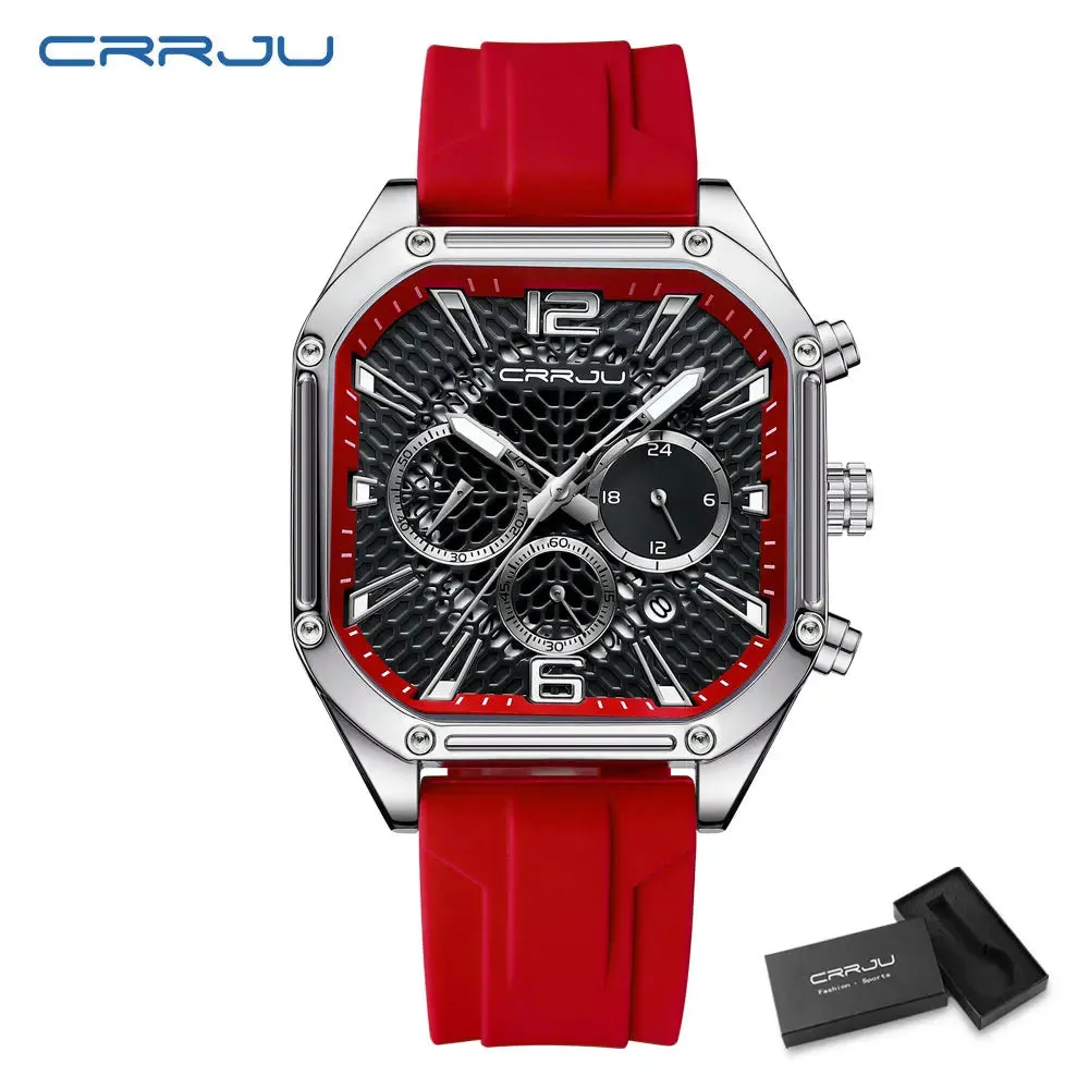 Fashion Sports Watches with Large Dials, Unique Quartz Wristwatches with Chronograph, Auto Date