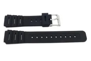 FITS Timex 18mm Black Rubber Performance Sport Watch Band