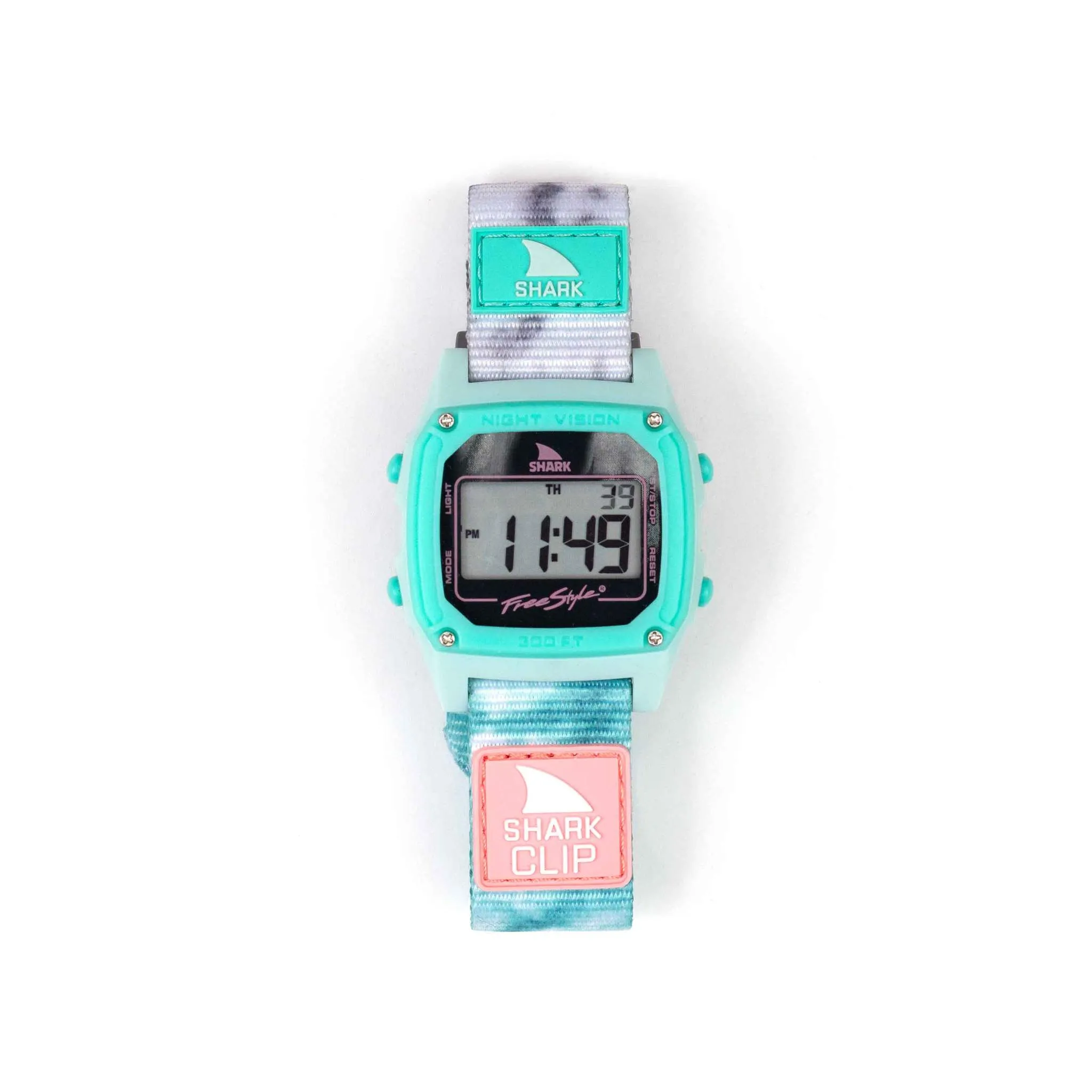 Freestyle Shark Classic Clip Tie Dye Aqua Cloud