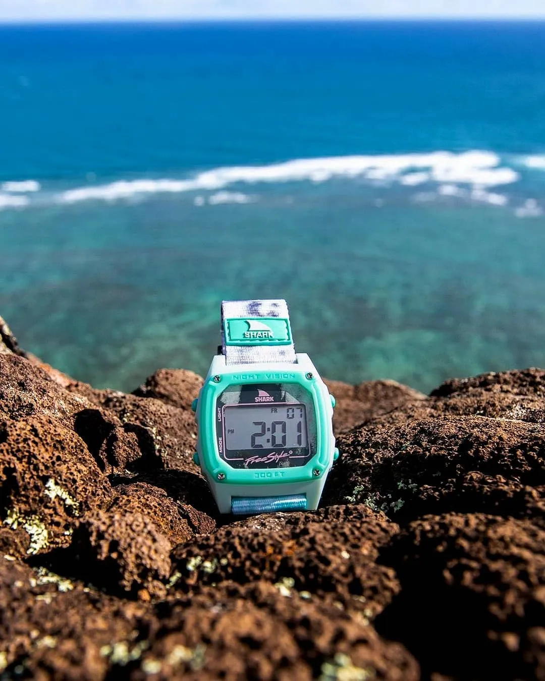 Freestyle Shark Classic Clip Tie Dye Aqua Cloud