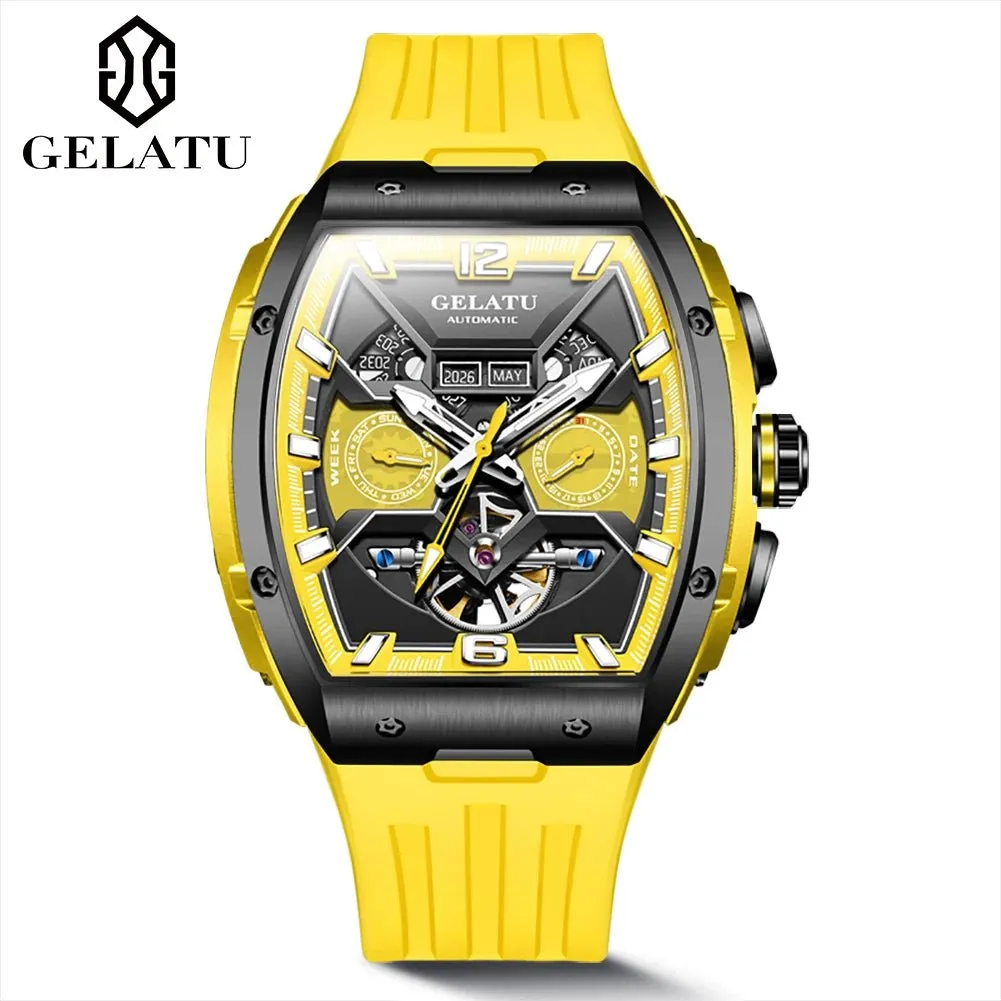 GELATU 6013 Hot Selling Exclusive movement design Mechanical Tourbillon Watch