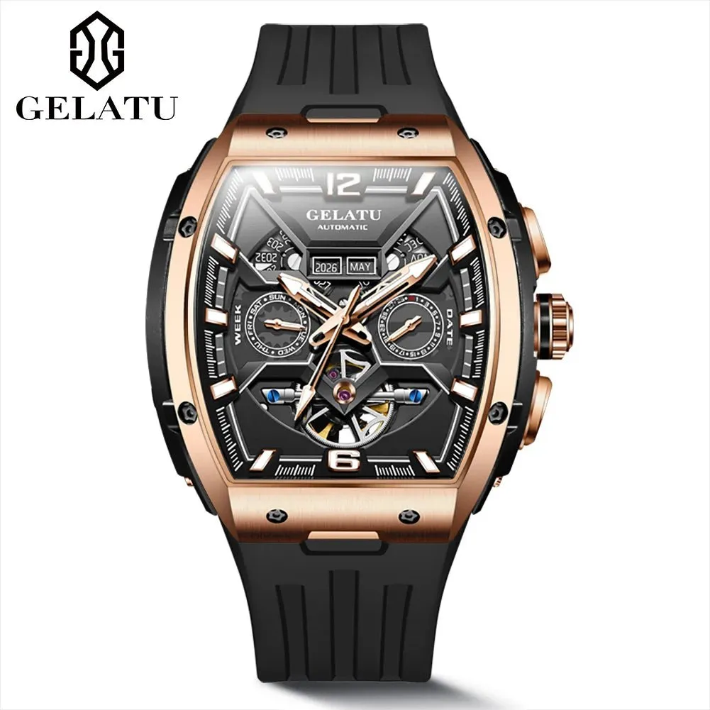 GELATU 6013 Hot Selling Exclusive movement design Mechanical Tourbillon Watch