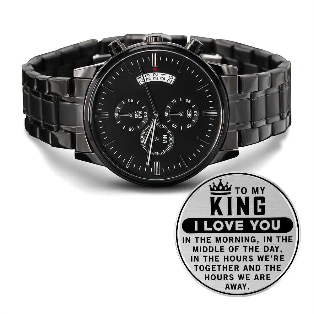 Gifts for Husband Water Resistant Watch, Birthday Anniversary Gift for Him