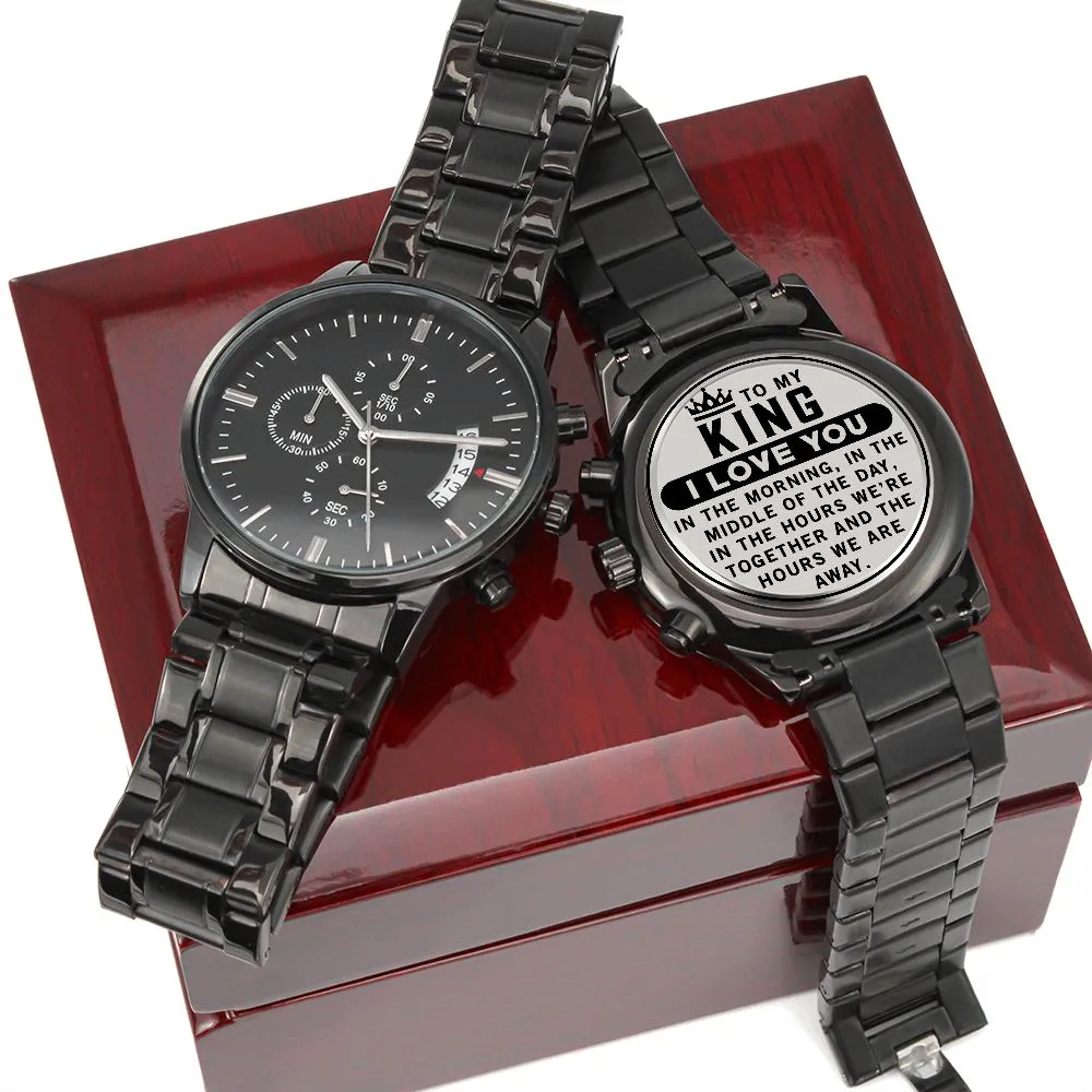 Gifts for Husband Water Resistant Watch, Birthday Anniversary Gift for Him
