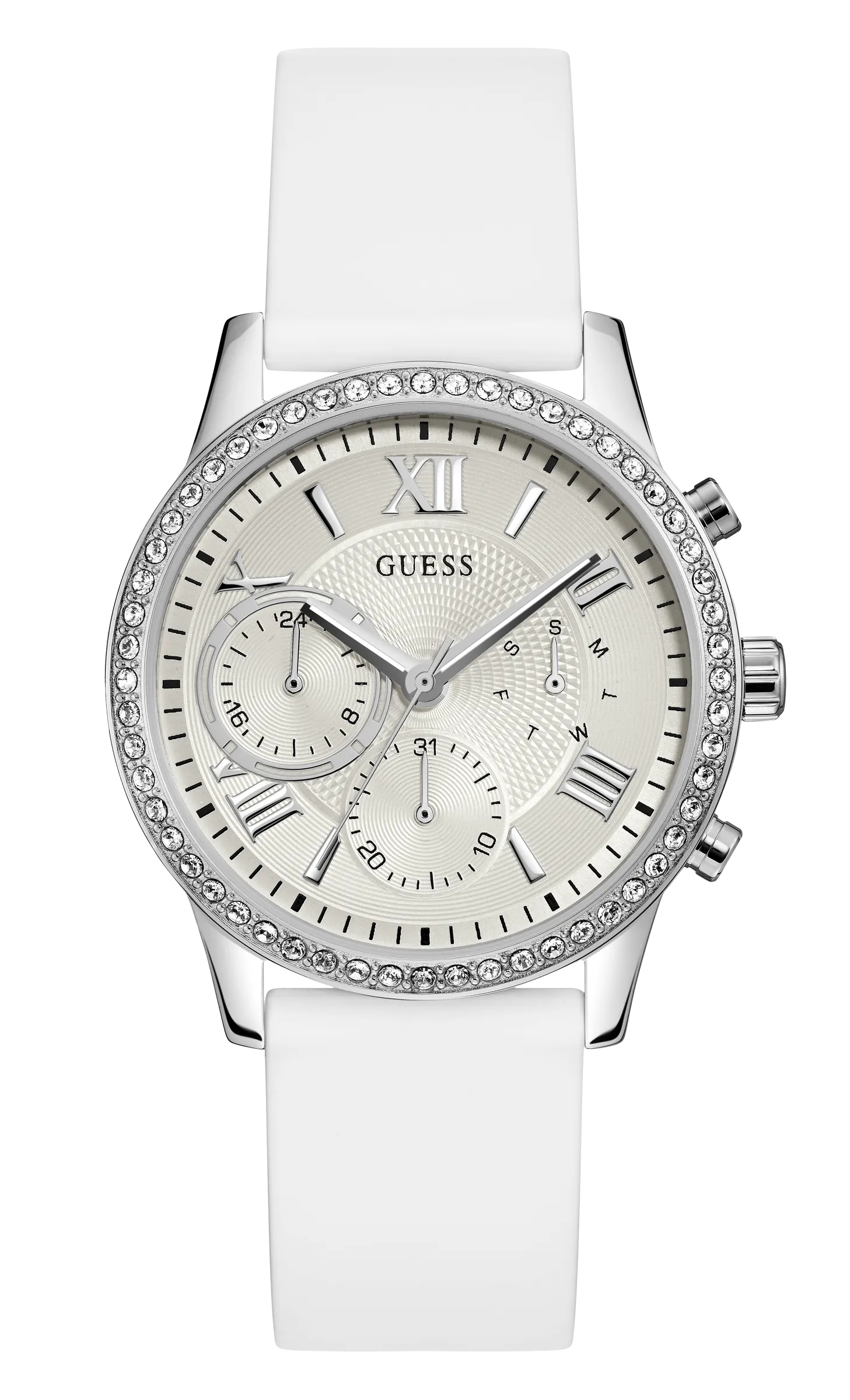 Guess Ladies White Multi-function Watch - W1135L7