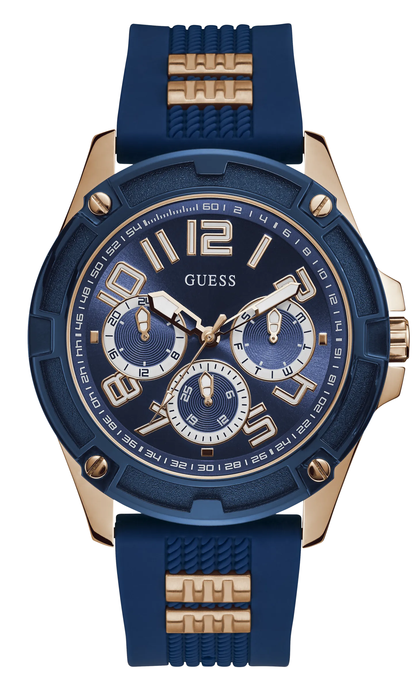 Guess Men Blue Dial Analog Watch - GW0051G3