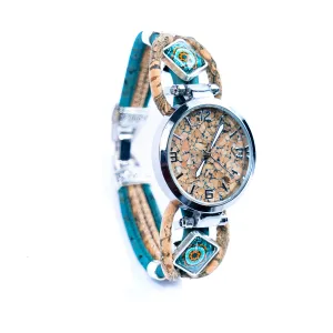 Handmade cork watch for women DIY-022-WITH BOX