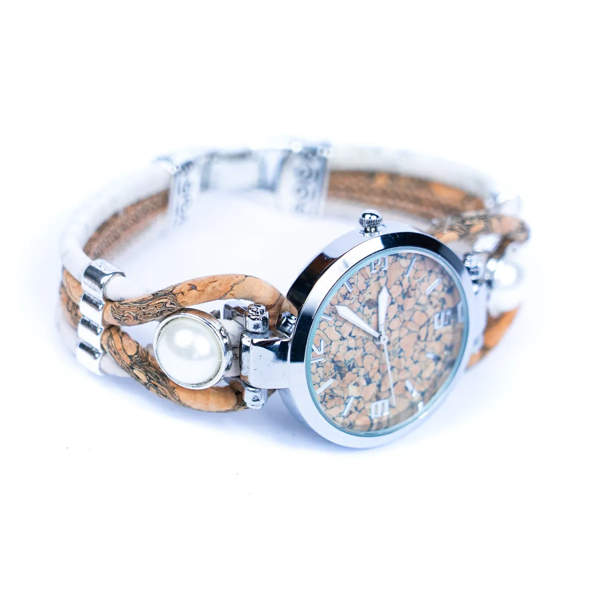 Handmade cork watch for women WA-189 WITH BOX