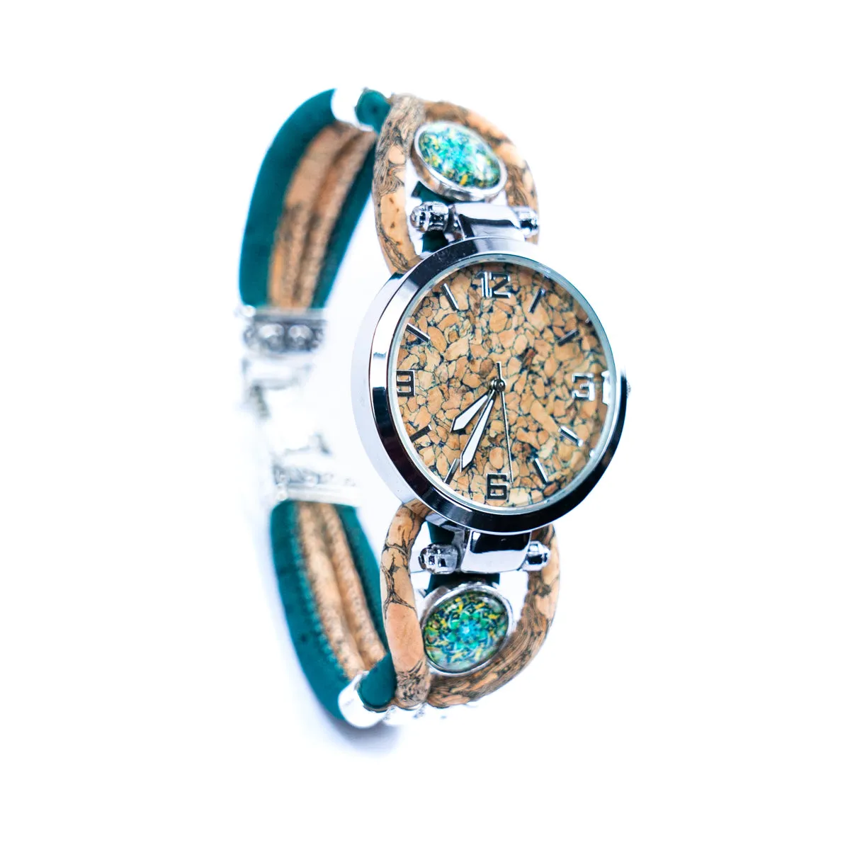 Handmade cork watch for women WA-189 WITH BOX