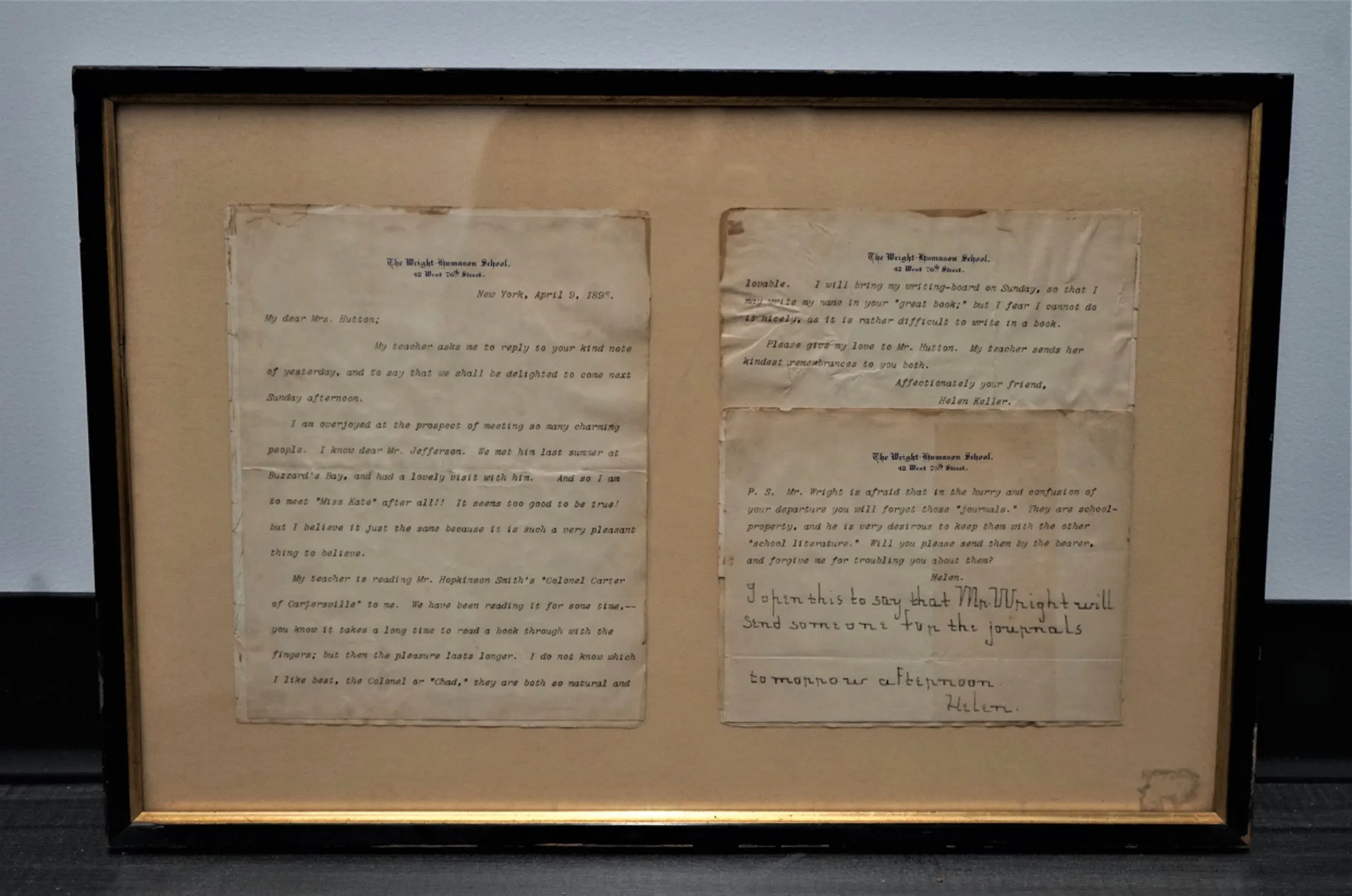 ''Hellen Keller''  Rare Unique Typed and Signed Letter - $20K APR w/ CoA!