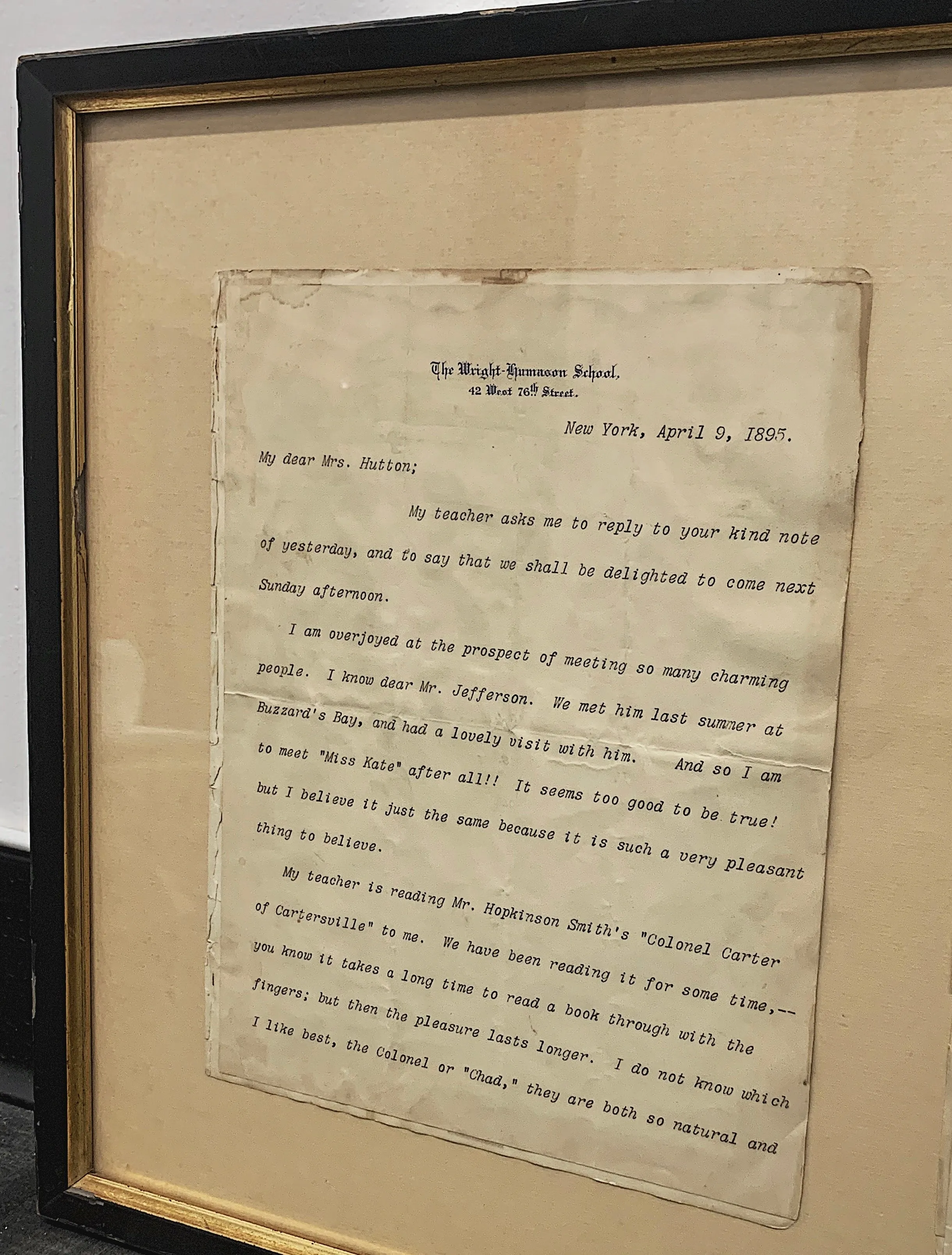 ''Hellen Keller''  Rare Unique Typed and Signed Letter - $20K APR w/ CoA!
