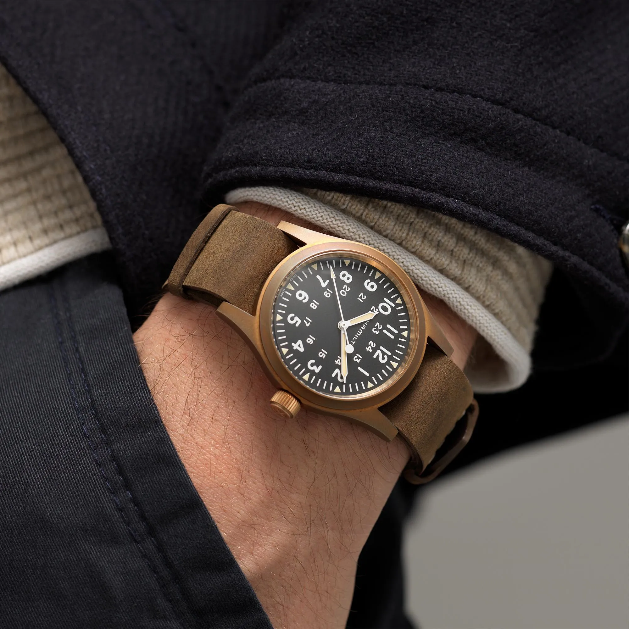 HML Watch Khaki Field Mechanical Bronze