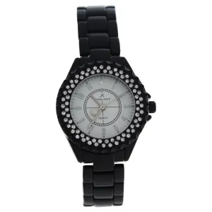 Kim & Jade Unisex-Adult Analogue Classic Quartz Watch with Stainless Steel Strap 2033L-BS