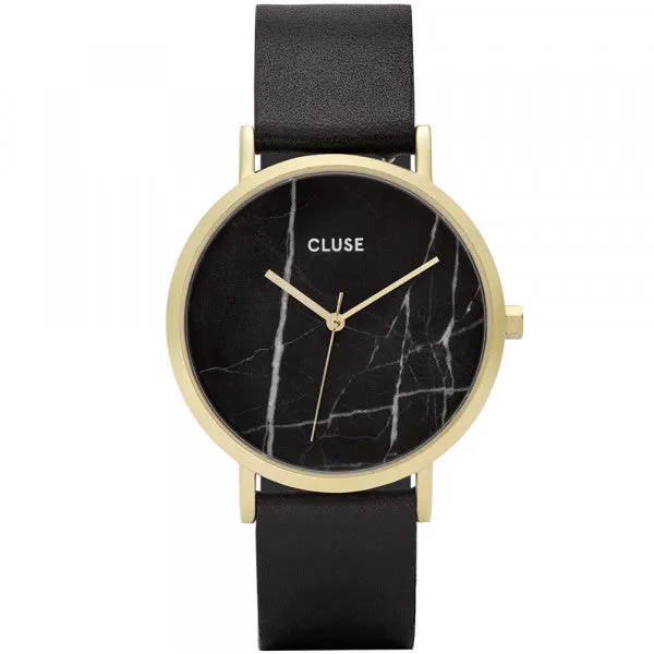 La Roche Petite Leather Black Marble, Gold Colour (CL40004
