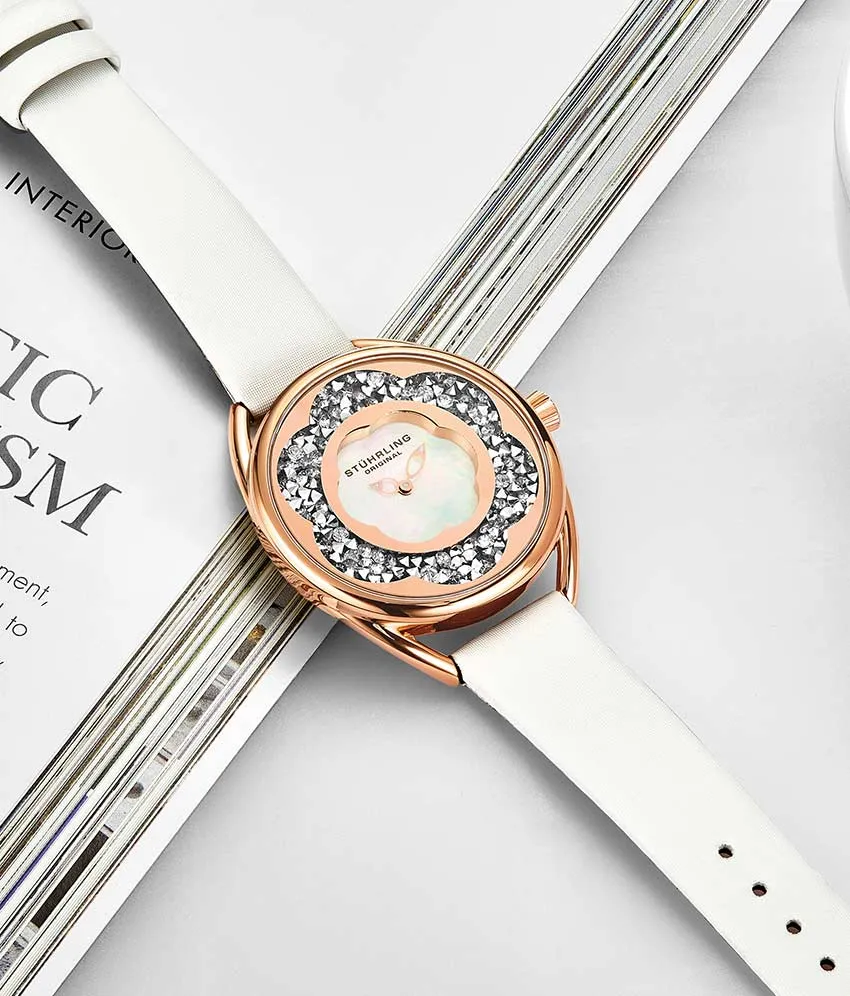 Lily 995.05 Quartz 38mm Classic with Emma Polished Bangle, Sofia Frosted Bangle and Studs