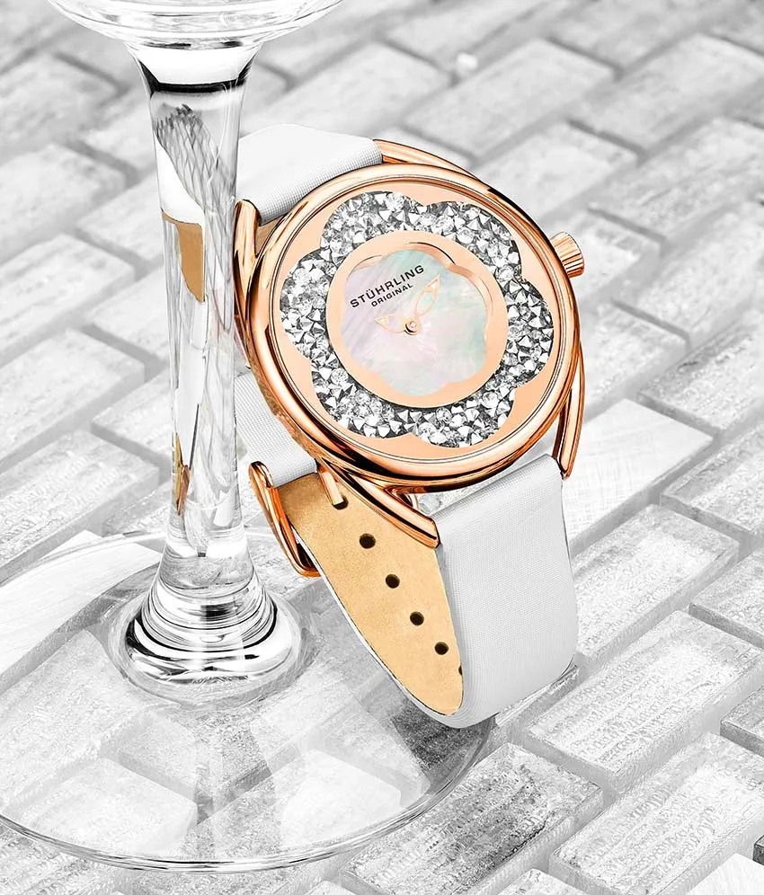 Lily 995.05 Quartz 38mm Classic with Emma Polished Bangle, Sofia Frosted Bangle and Studs